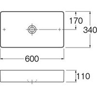 SANEI 洗面器のみ※他パーツ別売り SL811434-W-112 1個（直送品）