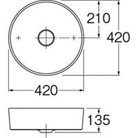 SANEI 洗面器のみ※他パーツ別売り SL812331-W-112 1個（直送品）