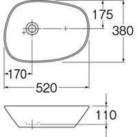 SANEI 洗面器のみ※他パーツ別売り SL816802-W-112 1個（直送品）