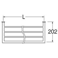 SANEI タオル棚 W2108-500-C 1個（直送品）