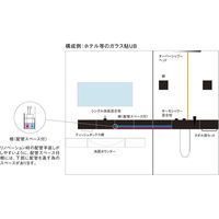SANEI 棚（配管スペース付） W239-1T-300 1個（直送品）