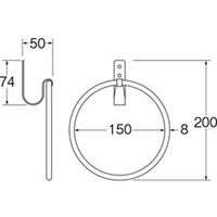 SANEI アイアンリング W5707-W 1個（直送品）
