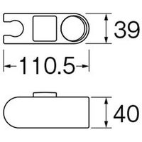 SANEI スライドシャワーハンガー W5854-1 1個（直送品）