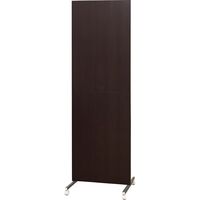 【軒先渡し】日本住器工業 キャスター付き マガジン収納パーテーション PS-600CPM 600×450×1880mm ブラウン 1台（直送品）