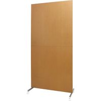 【軒先渡し】日本住器工業 キャスター付き マガジン収納パーテーション PS-900CPM 900×450×1880mm ナチュラル 1台（直送品）