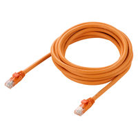 LANケーブル Cat6A 3m 10Gbps 500MHz 爪折れ防止 より線 オレンジ LD-GPA/DR3 エレコム 1個（直送品）