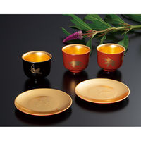 ミタニ 加賀箔工芸 盃 洗朱 富士山 530712 1個（直送品）