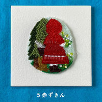 TOHO ビーズ刺繍キット 「beads de OHANASHI」 赤ずきん DW-5 TOH-DW5 1個（直送品）