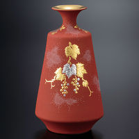 伊野正峰 日本の伝統工芸品【九谷焼】 6.5号華器 白金盛葡萄図白粒 仲田錦玉 (K9-2039) K9-2039 1個（直送品）