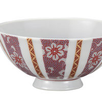 伊野正峰 日本の伝統工芸品【九谷焼】 組飯碗 鉄仙文 (K9-572) K9-572 1個（直送品）