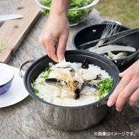 マイヤージャパン 4点セット 鍋 両手 グリルパン ガラス蓋 ラック IH ガス PMーRP22 1個（わけあり品）