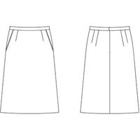 チクマ スカート（Aライン） UF3510-20-13（直送品）