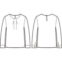 チクマ プルオーバーブラウス NF1040-2-9（直送品）