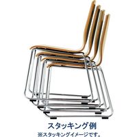 藤沢工業 TOKIO RNシリーズ リフレッシュチェア 張地なし ループ脚 RN-N2/ナチュラル 1セット（4脚入）（取寄品）