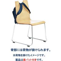 藤沢工業 TOKIO RMHシリーズ リフレッシュチェア 合皮張 ループ脚 RMH-N2L-S パステルピンク/ナチュラル 1セット（4脚入）（取寄品）