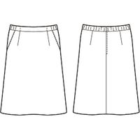 チクマ スカート（Aライン） AR3893-2-17（直送品）