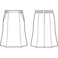 チクマ スカート（マーメイド） AR3883-2-5（直送品）