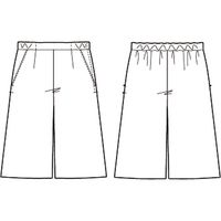 チクマ キュロット（ひざ下丈） AR3884-2-17（直送品）