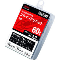 ロブテックス ブラインドリベット（アルミニウム／スティール製）　5ー3（60本入）　エコパック NSA53MP 1パック