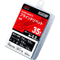 ロブテックス ブラインドリベット（アルミニウム／スティール製）　6ー5（35本入）　エコパック NSA65MP 1パック
