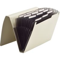 リヒトラブ SMART FIT ドキュメントファイル A4 12仕切り(13ポケット) ブラック A7620-24 1冊