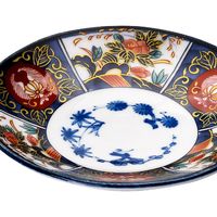 ブルーム 美濃焼 錦彩古伊万里小皿12x2cm 1セット 10枚（1箱（5枚）×2）（直送品）