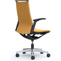 オカムラ モード オフィスチェア ハイバック 可動肘 ヘリンボーンクロス ブラック/イエロー CA97BR FWJ6 1脚（直送品）