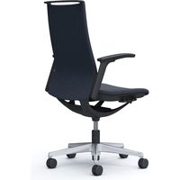 オカムラ モード オフィスチェア ハイバック 可動肘 ヘリンボーンクロス ブラック/ダークブルー CA97BR FWK4 1脚（直送品）