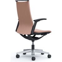 オカムラ モード オフィスチェア ハイバック 可動肘 インターロッククロス ブラック/ペールピンク CA97BR FXW8 1脚（直送品）