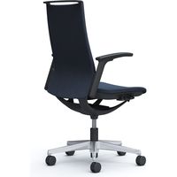 オカムラ モード オフィスチェア ハイバック 可動肘 インターロッククロス ブラック/インディゴ CA97BR FXW4 1脚（直送品）