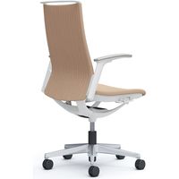 オカムラ モード オフィスチェア ハイバック 可動肘 ヘリンボーンクロス ホワイト/ベージュ CA97BW FWJ7 1脚（直送品）