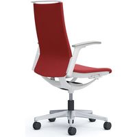 オカムラ モード オフィスチェア ハイバック 可動肘 ミックスクロス ホワイト/レッド CA97BW FWM9 1脚（直送品）