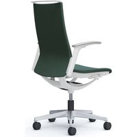 オカムラ モード オフィスチェア ハイバック 可動肘 インターロッククロス ホワイト/ダークグリーン CA97BW FXW5 1脚（直送品）