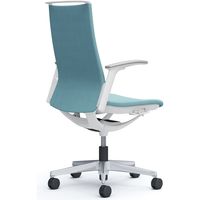 オカムラ モード オフィスチェア ハイバック 可動肘 インターロッククロス ホワイト/セージ CA97BW FSG7 1脚（直送品）
