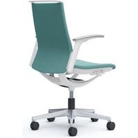 オカムラ モード オフィスチェア ミドルバック 可動肘 ミックスクロス ホワイト/セージ CA95BW FWN4 1脚（直送品）