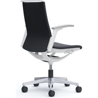オカムラ モード オフィスチェア ミドルバック 可動肘 ミックスクロス ホワイト/ブラック CA95BW FWM1 1脚（直送品）