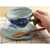 ブルーム 美濃焼 手描きぶどう一客碗皿10.5x10x6cm 1セット 3枚（1箱（1客）×3）（直送品）