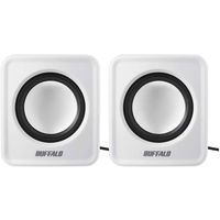 バッファロー PC用スピーカー USB電源コンパクトサイズ BSSP100UWH（直送品）