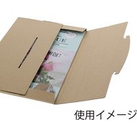 【底面A4】ラクポスBOX 縦215×横305×高さ10mm クラフト 1セット（100枚）HEIKO