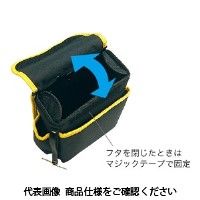 ジェフコム 電工キャンバスハイポーチ(フタ付) NDー864F 1個（直送品）