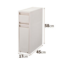 天馬 フィッツワーク 防災用品も入るデスク下引出ケース SL2段 1個