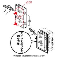 ジェフコム スイッチボックスケガキレベル(ホールソ用) MLー2MT 1個（直送品）