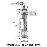 日本ピスコ 真空パッド VPOC25ー20BNEー6B 1個（直送品）