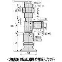 日本ピスコ 真空パッド VPMD20ー4LBHNー4J 1個（直送品）