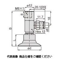日本ピスコ 真空パッド VPB20LNー6JーFH 1個（直送品）