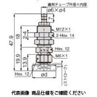 日本ピスコ 真空パッド VPA20QKー6B 1個（直送品）
