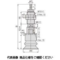 日本ピスコ 真空パッド VPMC20ー4BUー4B 1個（直送品）