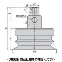 日本ピスコ 真空パッド VPB60BSEーG1 1個（直送品）