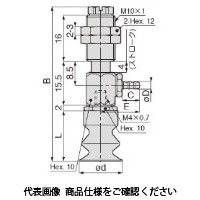 日本ピスコ 真空パッド VPMD8ー4LBSー3B 1個（直送品）