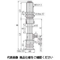 日本ピスコ 真空パッド VPD25ー20BSー6B 1個（直送品）